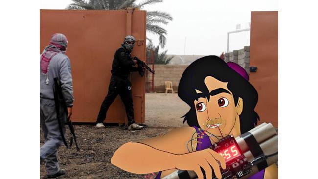 Aladdin come bombarolo arabo