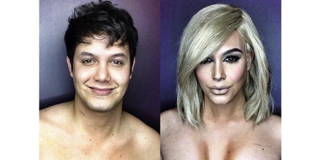 Ragazzo impersona Kim Kardashian col trucco