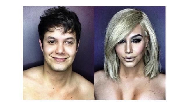 Ragazzo impersona Kim Kardashian col trucco