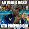 Lo vedi il naso sta proprio qui