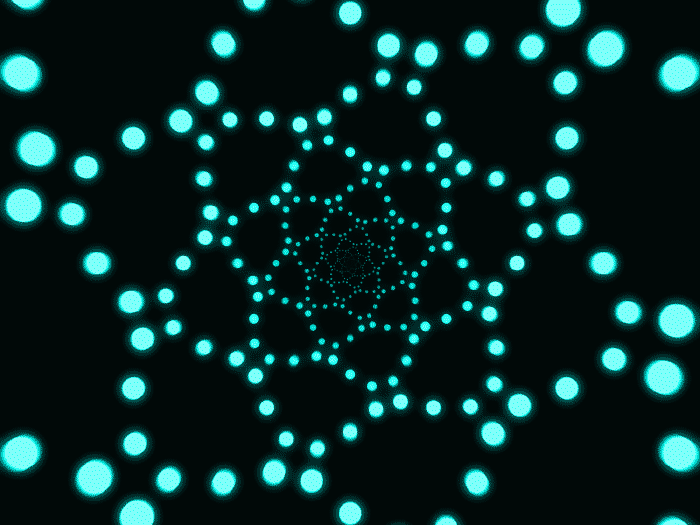 Globi blu in una GIF