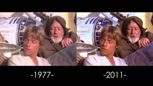 Una scena di A New Hope di Star Wars