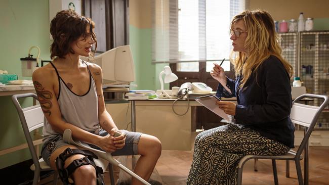 Una scena di La pazza gioia Una scena di La pazza gioia di Paolo Virzì