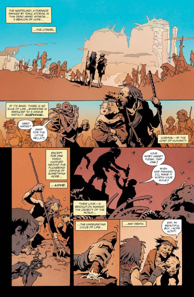 Pagina 2 del fumetto su Mad Max: Fury Road
