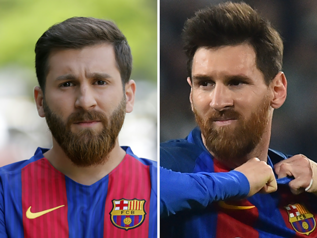 Il sosia di Messi Messi e il suo sosia iraniano