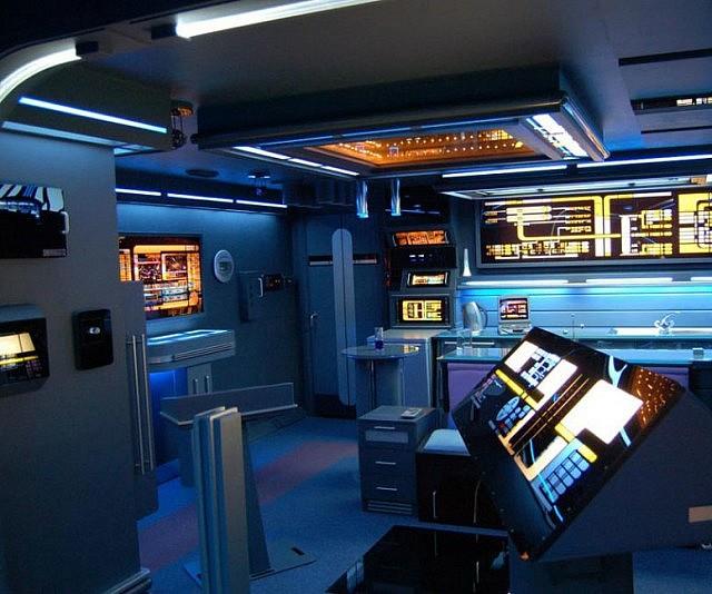 Interno del monolocale a tema Star Trek