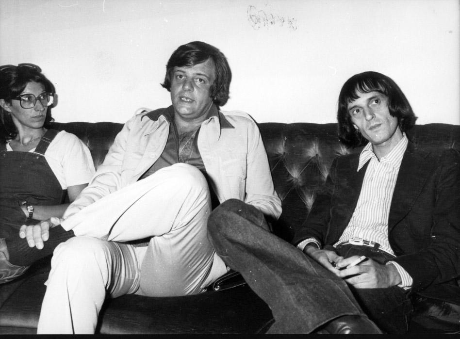George Romero in una foto dell'epoca con Dario Argento