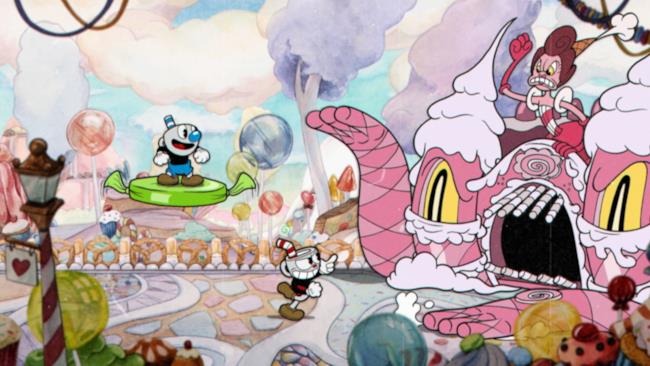 Una scena tratta da Cuphead Ecco un frame del videogioco