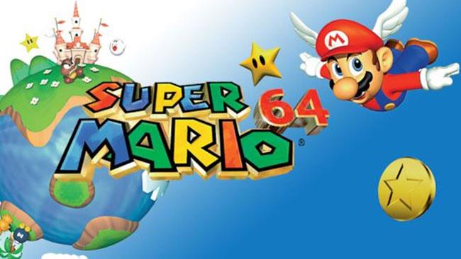 La cover del mitico Super Mario 64 Il colorato mondo di Super Mario 64