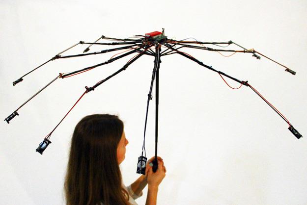 Anywhere, l'ombrello sonoro Architettura dell'ombrello sonoro Anywhere