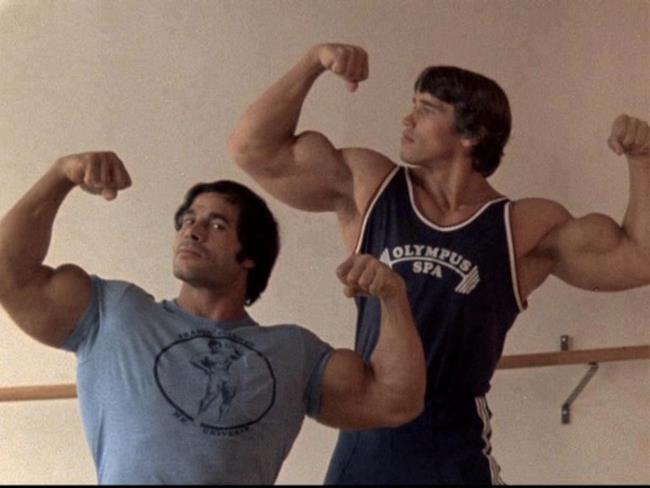 Franco Columbo e Arnold Schwarzenegger in gioventù