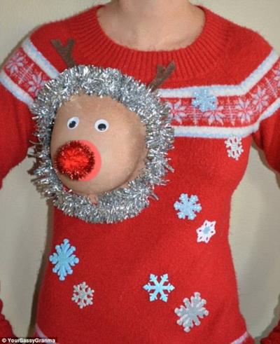 Il maglione trash natalizio