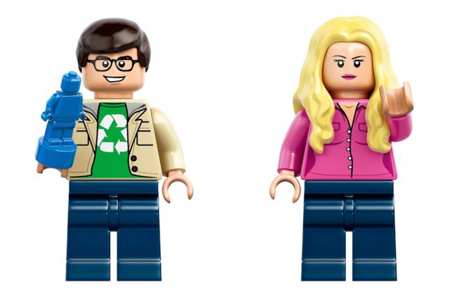 Leonard e Penny nel set LEGO di The Big Bang Theory