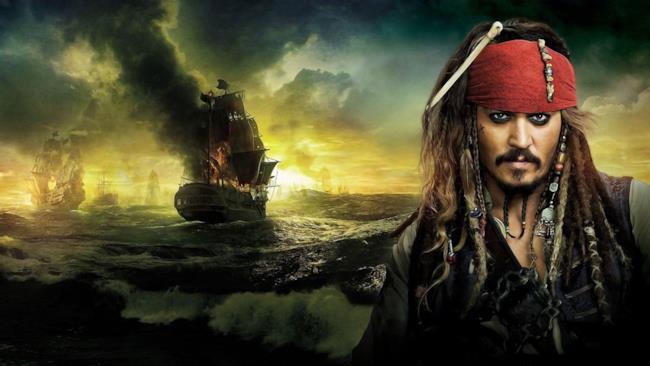 Jack Sparrow in un'immagine dal quinto capitolo della saga Johnny Depp è Jack Sparrow in un'immagine dal film