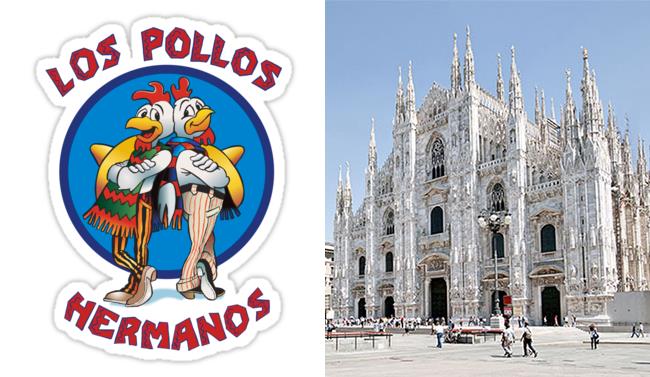 Los Pollos Hermanos Walter White fuori da Los Pollos Hermanos