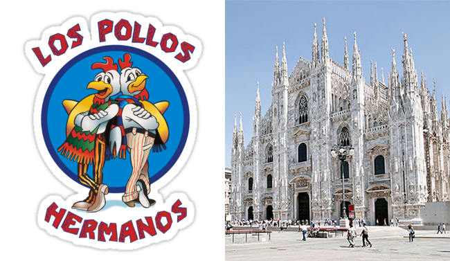 Los Pollos Hermanos Walter White fuori da Los Pollos Hermanos
