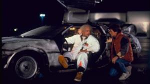 La DeLorean in Ritorno al Futuro