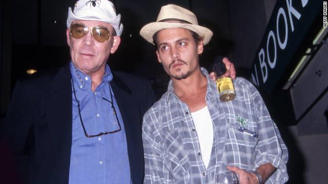 Lo scrittore Hunter Thompson e Johnny Depp