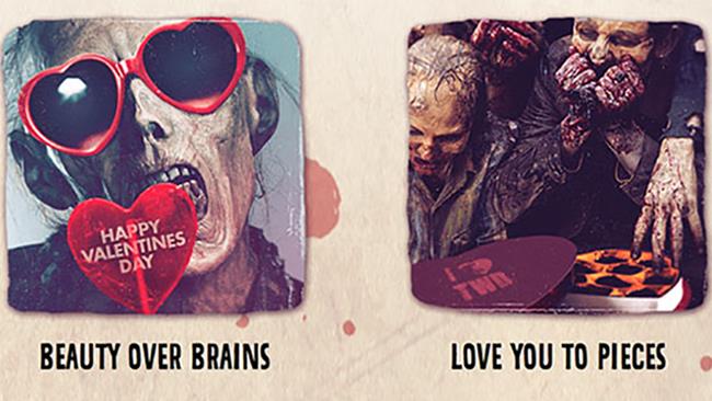 I biglietti di San Valentino di The Walking Dead Alcuni esempi dei biglietti di San Valentino di The Walking Dead