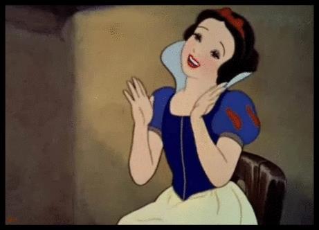GIF di Biancaneve felice