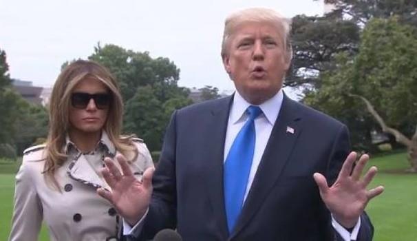 Trump e sua moglie Melania