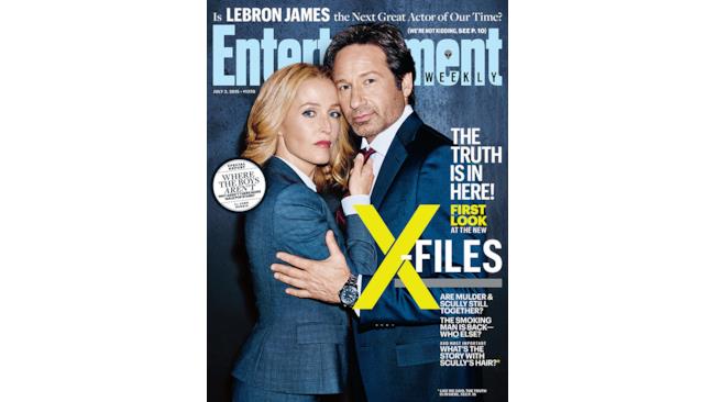 La copertina di Entertanment Weekly dedicata a X-Files
