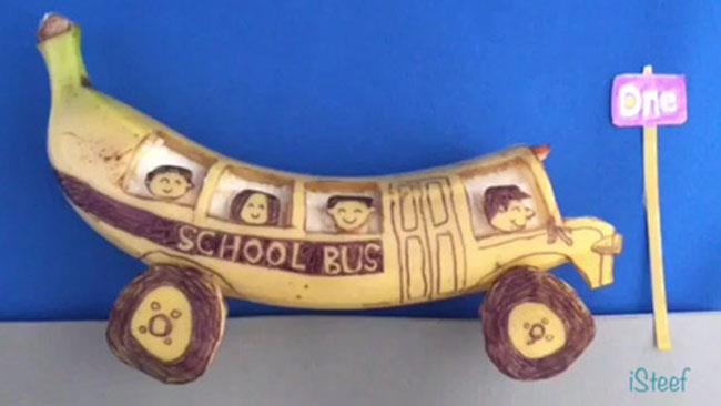 Ecco una banana artistica L'arte incontra i frutti in questa simpatica composizione