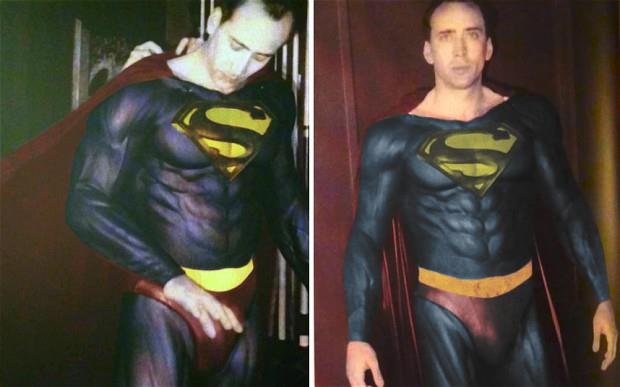Nicolas Cage in Superman Lives
