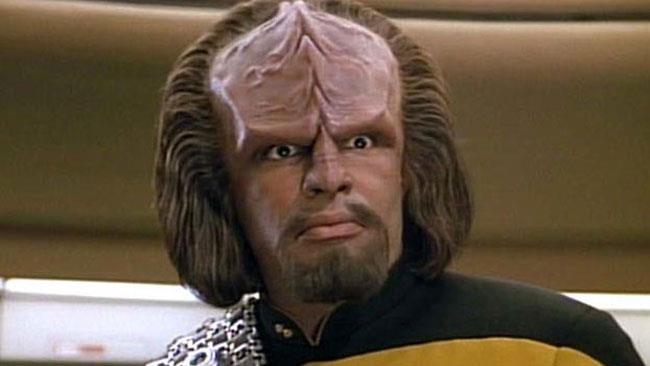 Un Klingon da Star Trek Una scena tratta da Star Trek