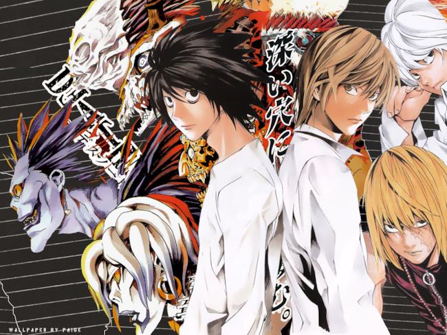 I protagonisti principali del manga di Death Note