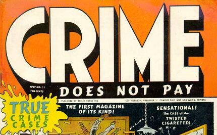 Crime Comics La copertina di uno dei Crime Comics