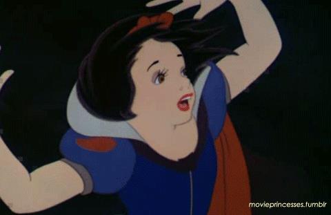 GIF Biancaneve che si dimena