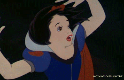 GIF Biancaneve che si dimena