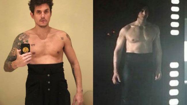 Star Wars: Gli Ultimi Jedi, la #KyloRenChallenge spopola sul web! John Mayer a sinistra e Kylo Ren a destra