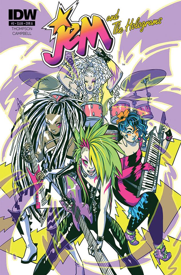 Seconda cover del fumetto Jem and the Holograms