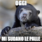 oggi mi sudano le palle