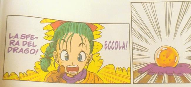 Bulma scopre che Goku possiede una Sfera del Drago.