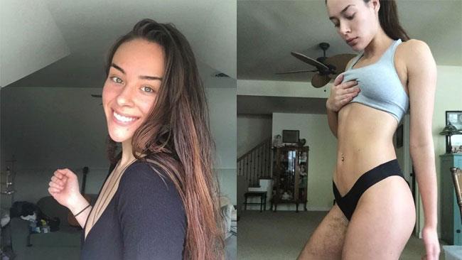 La modella da sogno che non si depila da 1 anno La bellissima Morgan Mikenas