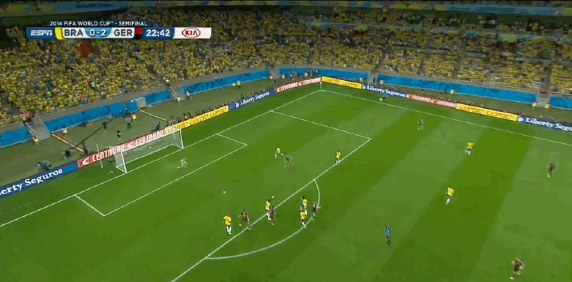 Il goal di Klose contro il Brasile ai Mondiali 2014