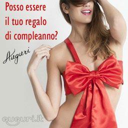 Una ragazza vestita come un pacco regalo - Immagini sexy per il buongiorno, buon compleanno, buonanotte e buona domenica
