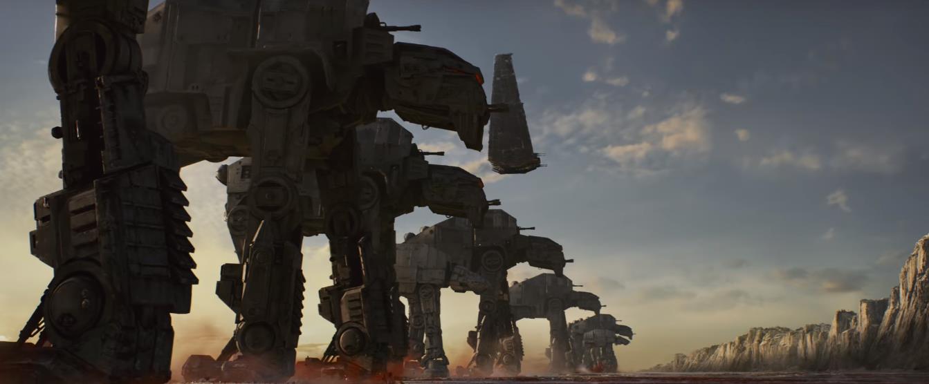 I nuovi AT-AT dell'universo Star Wars, più inquietanti e rinforzati.