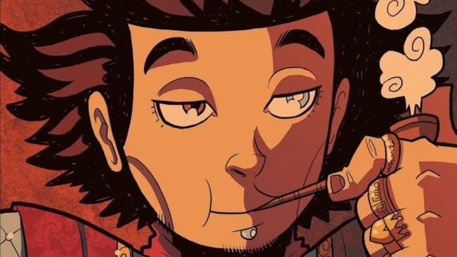 the quest Un primo piano di uno dei protagonisti del fumetto, John Due di Picche.