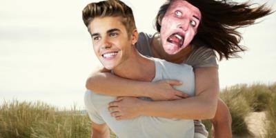 Justin Bieber e Marilyn Manson abbracciati