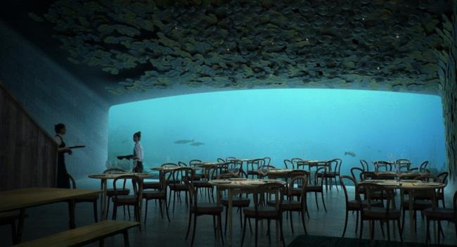 Il progetto del ristorante immerso nell'oceano Ecco come sarà il ristorante nel 2019