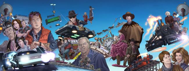 Le copertine dell'antologia a fumetti di Ritorno al Futuro