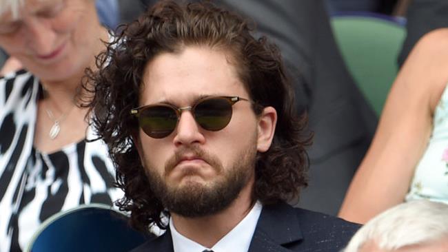 I ricci di Jon Snow nascondono spoiler per Game of Thrones Kit Harington a Wimbledon