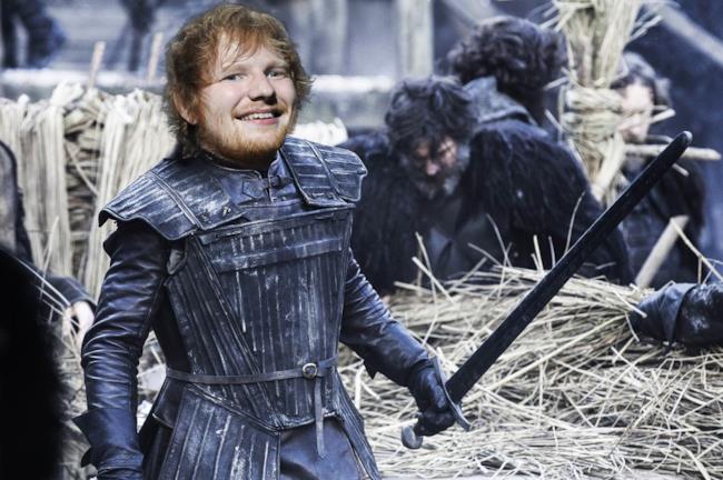 Ed Sheeran nella prossima stagione di Game of Thrones? Ed Sheeran sul corpo di Jon Snow