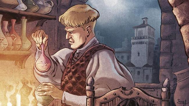 les-savants Paracelso in una vignetta tratta da I Sapienti