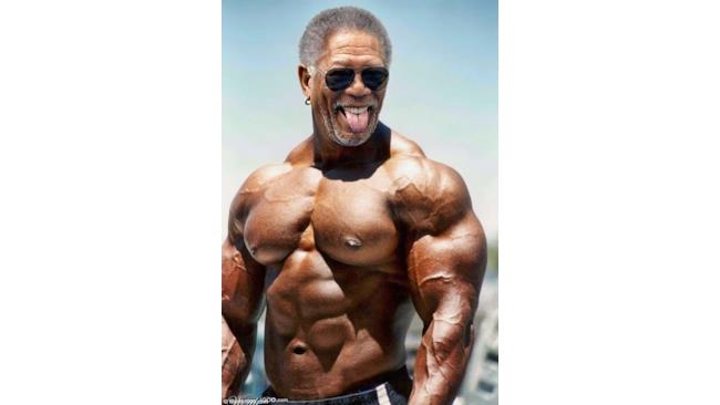 Morgan Freeman in stile palestrato