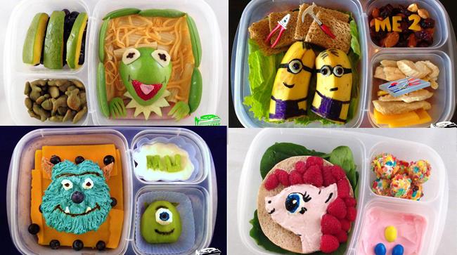 Lunchbox colorati e divertenti Lunchbox ideati dal papà più in gamba d'America